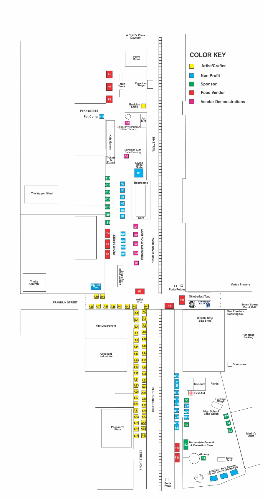 New Freedom Fest Site Plan